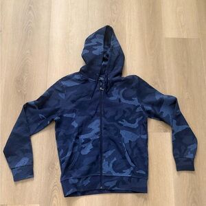 Polo Ralph Lauren Camo Double-Knit Hoodie Blue Mens Medium